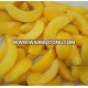 frozen yellow peach slices